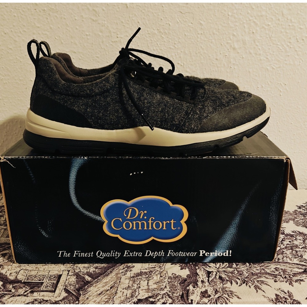 Dr. Comfort Shoes For Women Dawn 11580 Size 10 Gray Lace Up